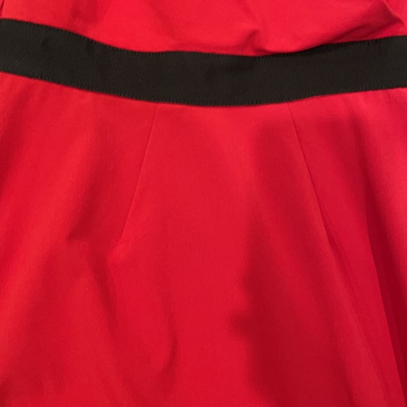 Cynthia Steffe over the knee red draped dress - Picture 10 of 10